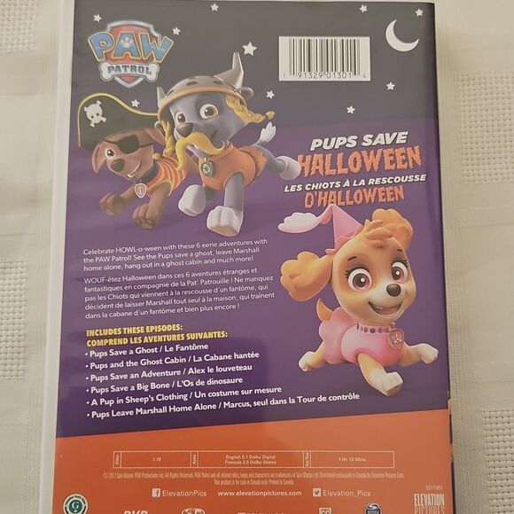 Paw Patrol Pups Save Halloween DVD - Picture 10 of 16
